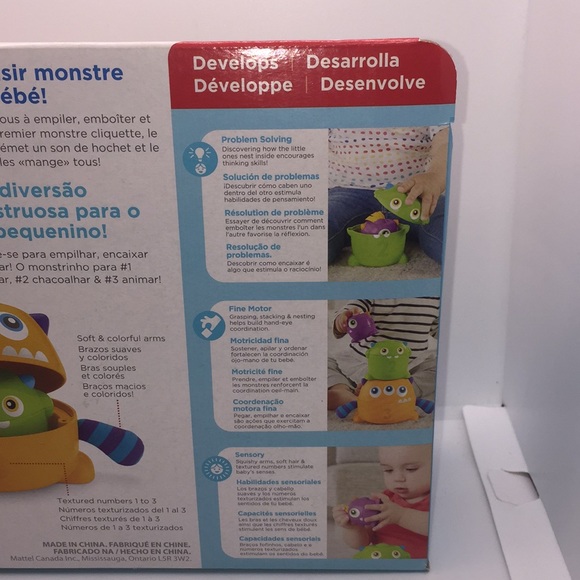 Fisher-Price Stack & Nest Monsters Infant to Toddler Toy - Picture 9 of 11